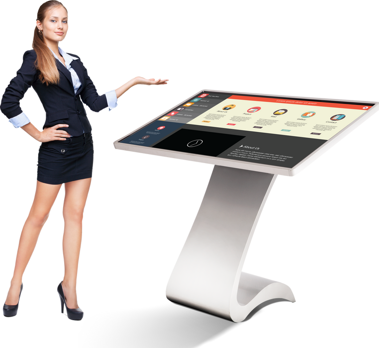 Horizontal (4K) - S-Design Interactive Touch Screen Kiosk LHS1043-T, LHS1049-T, LHS1055-T